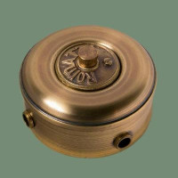 Распаечная коробка из латуни D95, светлая латунь, Romatti RD31-95L