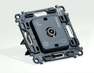 Механизм розетки телевизионной TV оконечной, Quant Ambrella Volt VM199