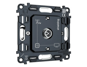 Механизм розетки телевизионной TV оконечной, Quant Ambrella Volt VM199