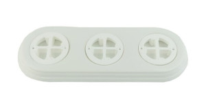 Подложка 3 местная, Белый, Арбат Interior Electric АРК3-01