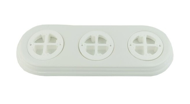 Подложка 3 местная, Белый, Арбат Interior Electric АРК3-01