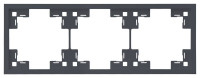 Рамка 3 местная, Базальт, Standart Rikett 35830 BT