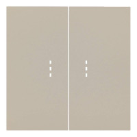 Лицевая панель выключателя 2 кл. с подсветкой, Латте, Rikett 35612 LT