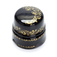 Распаечная коробка фарфор D60х45, золотой орнамент Salvador BOX1BL.GD