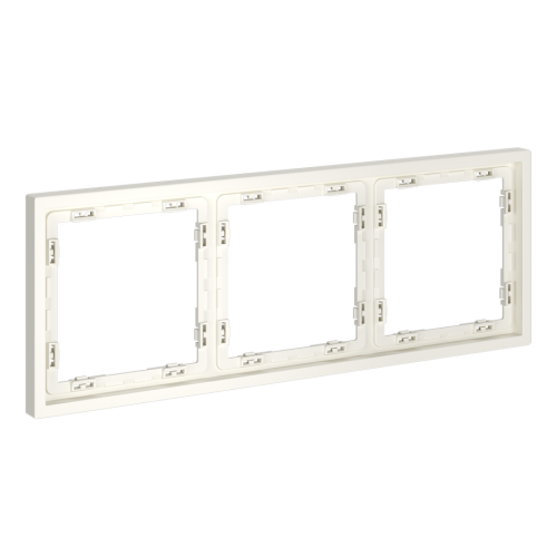 Рамка 3 местная, пластик, Хлопок, S70 Voltum VLS100313