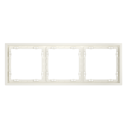 Рамка 3 местная, пластик, Хлопок, S70 Voltum VLS100313