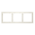 Рамка 3 местная, пластик, Хлопок, S70 Voltum VLS100313
