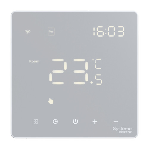 Терморегулятор теплого пола электронный, Белый, ArtGallery SE GAL000138