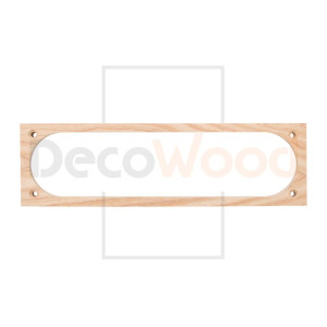 Накладка 4 местная под подрозетник Kopos на бревно D280 мм, Ясень без тонировки, DecoWood СМК4-280