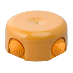 Распаечная коробка керамика D90, золотой, Retrika RR-09003