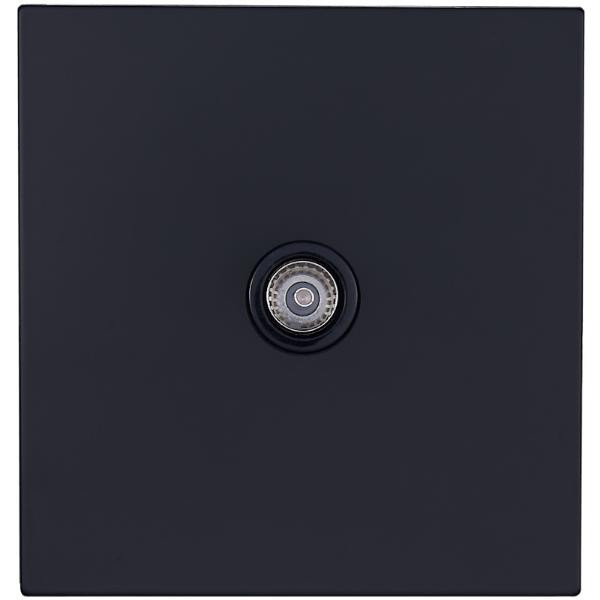 Розетка телевизионная TV(внутренний монт.), Черная, Bilbao Salvador SJAN13A1A14