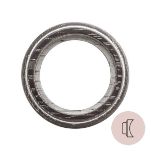 Рамка 1 местная деревянная на бревно D260 мм, восьмерка, Венге/Сереб. патина, Salvador НО31ВГС260