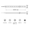 Светодиодная лента Gauss 9,6W/m 120LED/m 2835SMD холодный белый 5M 312000310
