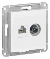 Розетка комп.+тв. RJ45+TV Cat. 5e, Лотос, AtlasDesign SE ATN001389