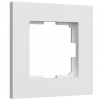 Рамка 1 местная пластик, Белый матовый, Slab Werkel W0012961