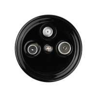 Розетка керамика телев. TV-R-SAT, Черный, Болонь TDM ELECTRIC SQ1820-0257
