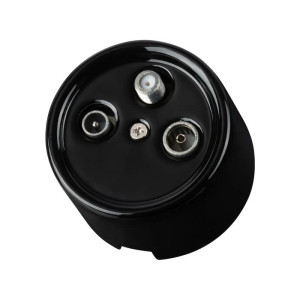 Розетка керамика телев. TV-R-SAT, Черный, Болонь TDM ELECTRIC SQ1820-0257