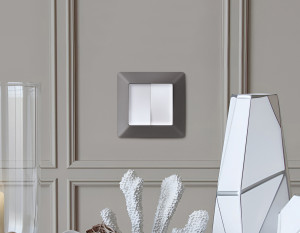 Рамка 4 местная пластик, Антрацит серый, ALFA Line Ambrella Volt AF110654