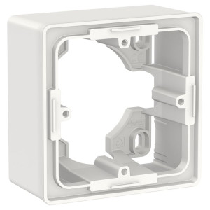 Коробка накладного монтажа 1 местная, белый, Unica New Schneider NU800218