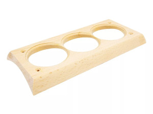 Накладка 3 местная для внутреннего монтажа 240х100 на бревно D240-260, ТД МезонинЪ GE72764-00p